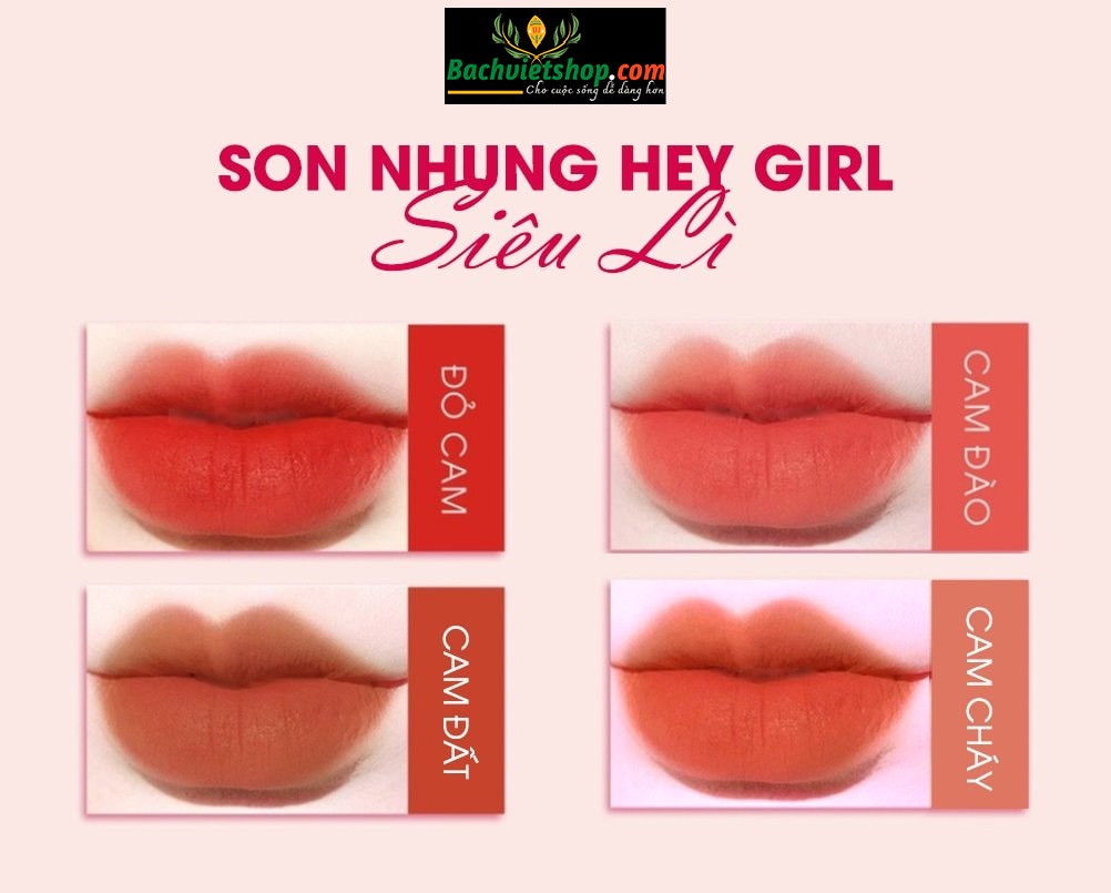 Hãy Rinh ngay bộ sưu tập full 4 màu Son Môi HeyGirl New 2022 để vừa làm đẹp vừa bảo vệ đôi môi tối ưu trong nắng mặt trời!