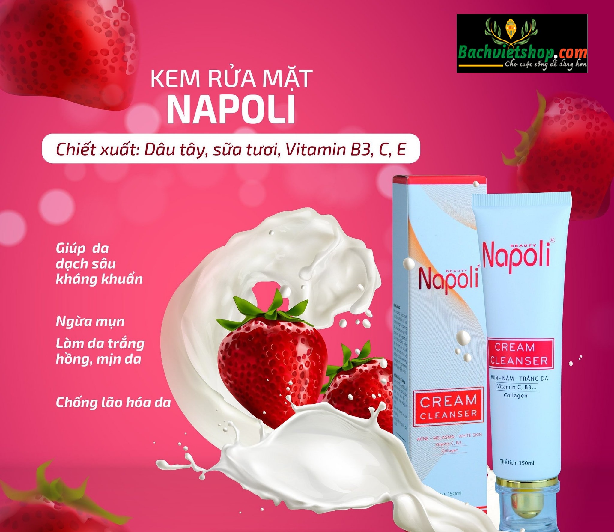 Kem Rửa Mặt Napoli - Lựa chọn hoàn hảo để làm sạch sâu và nuôi dưỡng da!