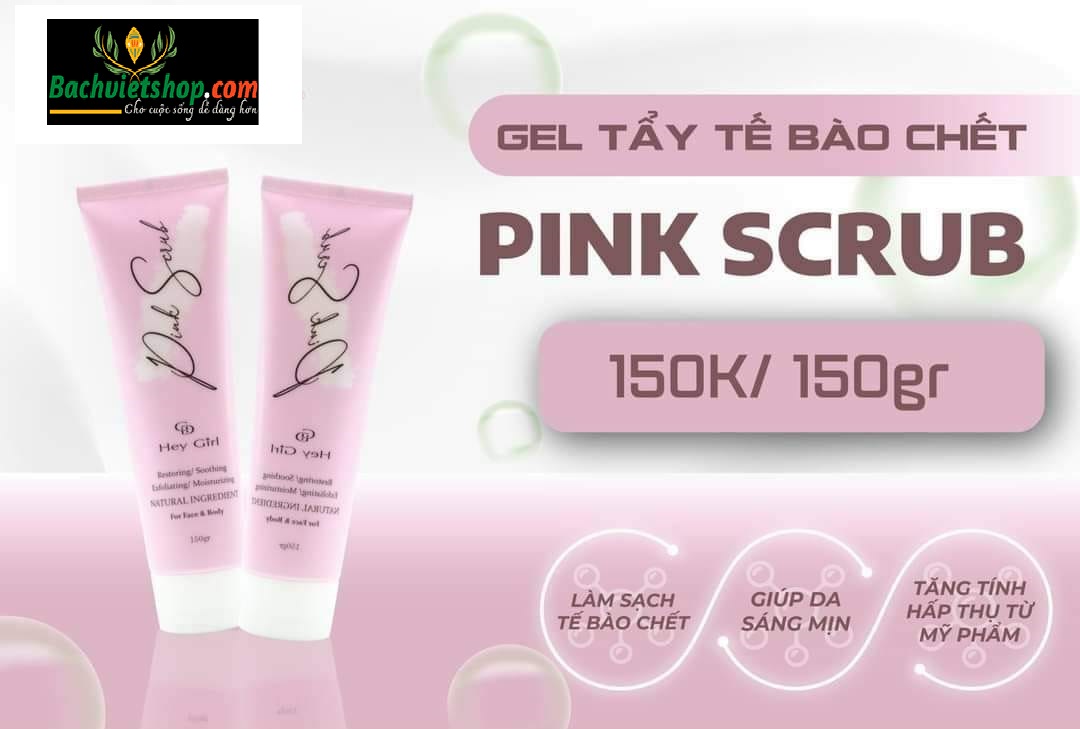 Gel tẩy tế bào chết Pink Scrub sẽ lấy đi toàn bộ tế bào chết trên làn da bạn một cách nhẹ nhàng. Mang đến một làn da tươi trẻ, mịn màng và căng tràn sức sống!