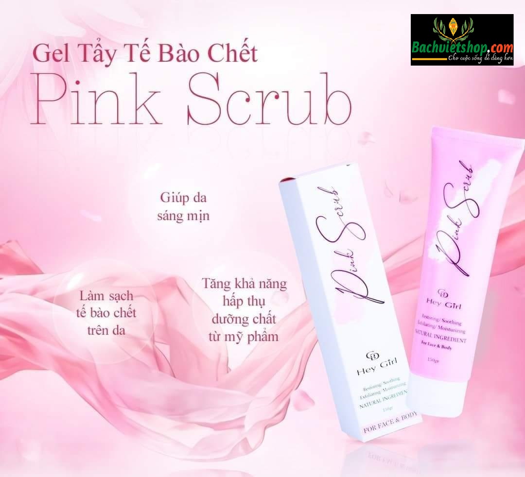 Gel Tẩy Tế Bào Chết Pink Scrub với dưỡng chất có trong CÁM GẠO & NHA ĐAM giúp bạn làm đẹp một cách an toàn và hiệu quả!