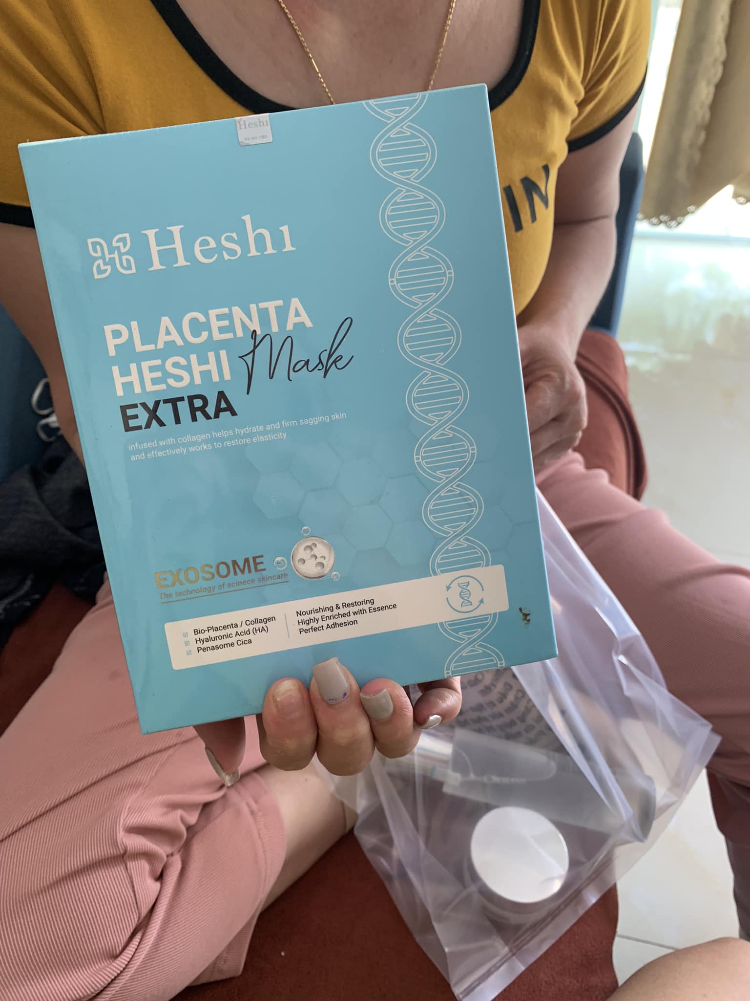 Mặt Nạ Cải Tiến Heshi Placenta Extra Công Nghệ Exosome 