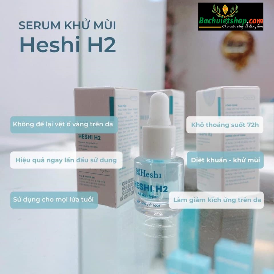 Serum khử mùi Heshi H2 - Tự tin cả ngày dài với em nhỏ nhỏ, xinh xinh này!