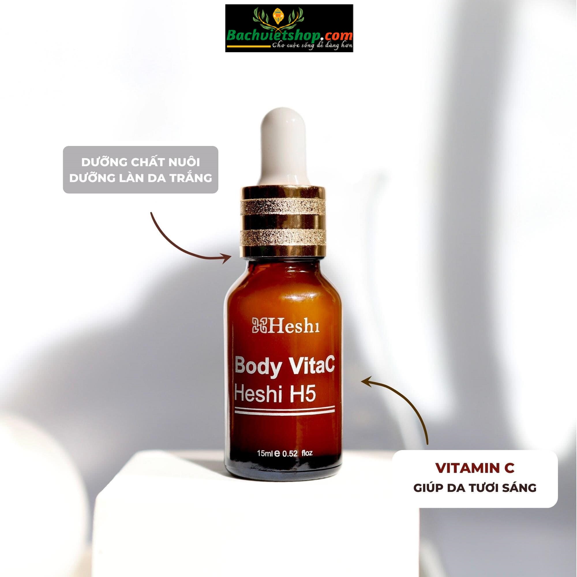 Serum Body VitaC Heshi H5 - Cam kết hiệu quả nhanh, không gây kích ứng, sử dụng được cho mọi làn da