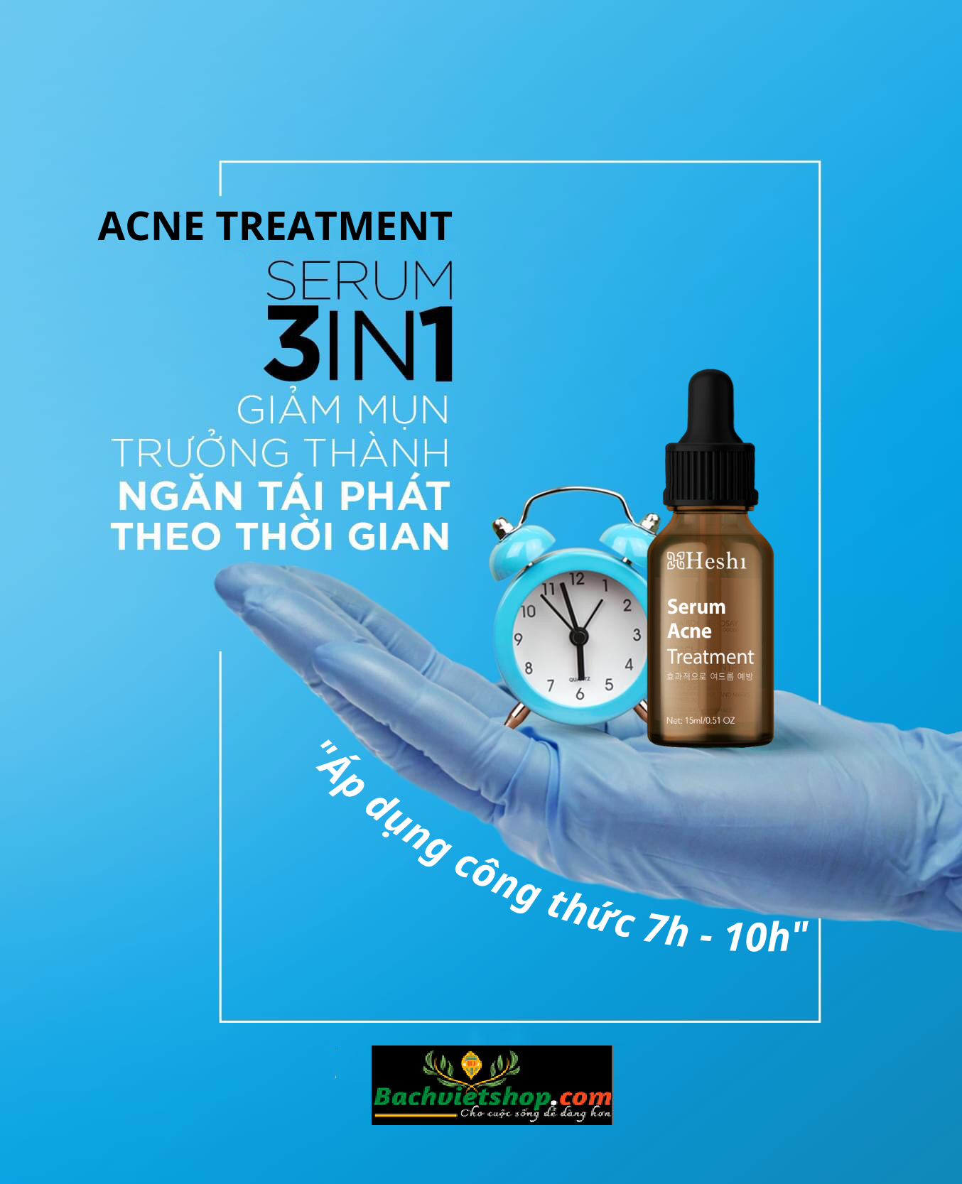 Serum Đặc Trị Mụn Heshi Acne Treatment Dòng 1 - Giải pháp chăm sóc tối ưu cho những làn da mụn!